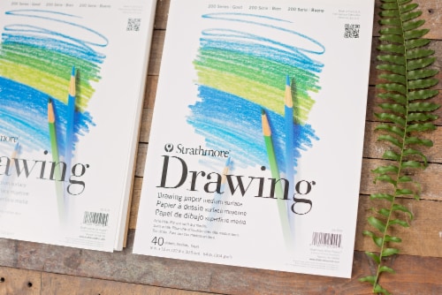 Strathmor® Drawing Paper - White - 40 Sheets Perspective: back