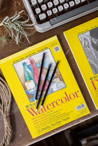 Strathmore 300 Series Watercolor Paper - White Perspective: back