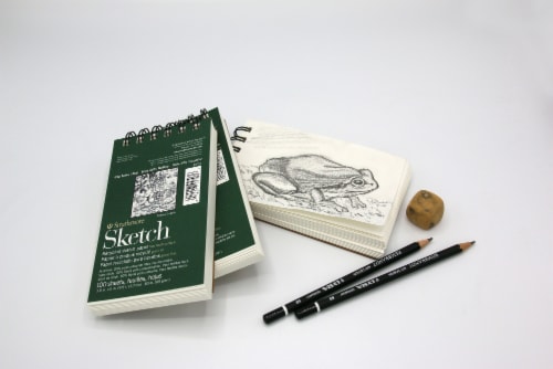 Strathmore 400 Series Pocket Recycled Sketch Paper Pad - 24 Sheet - White Perspective: back
