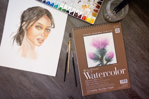Strathmore® 400 Series Watercolor Pad Perspective: back