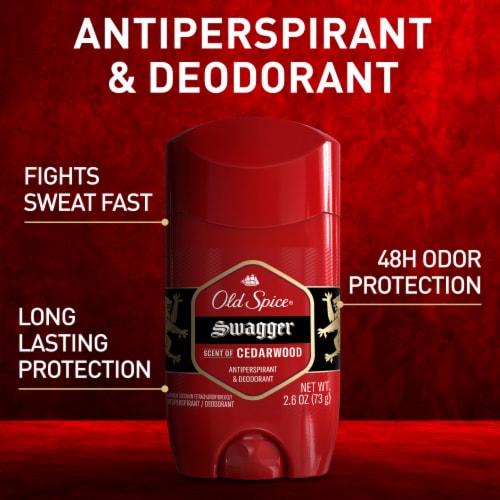Old Spice Red Collection for Men Antiperspirant Deodorant Invisible Solid Swagger Scent 1-Pack Perspective: back