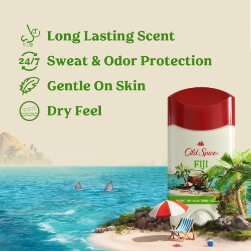 Old Spice for Men Antiperspirant Deodorant Invisible Solid Fiji Scent 1-Pack Perspective: back