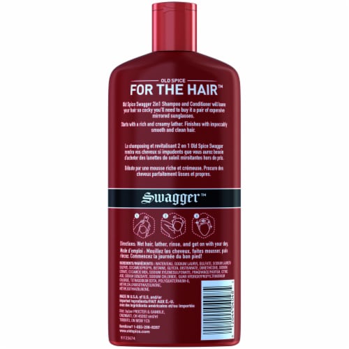 Old Spice Swagger 2-in-1 Shampoo and Conditioner for Men Perspective: back
