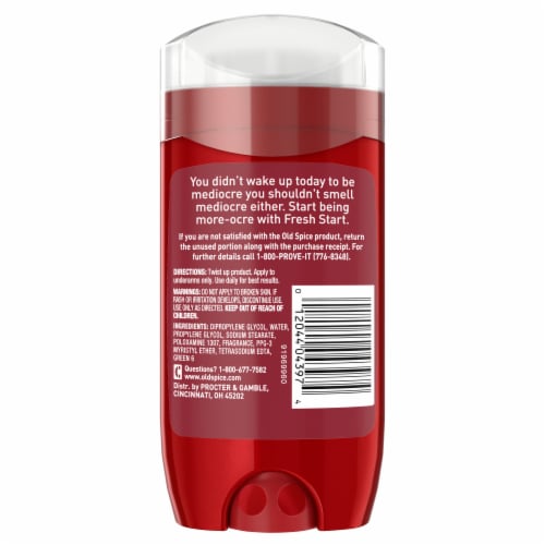 Old Spice Men Fresh Start Ultra Smooth Deodorant Perspective: back