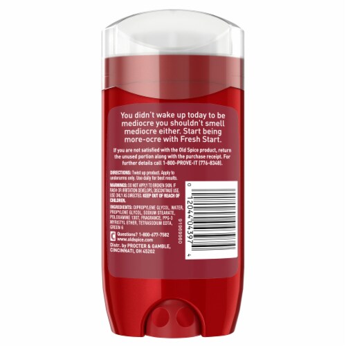 Old Spice Men Fresh Start Ultra Smooth Deodorant Perspective: back