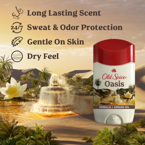 Old Spice Fresher Oasis with Vanilla Antiperspirant & Deodorant Perspective: back