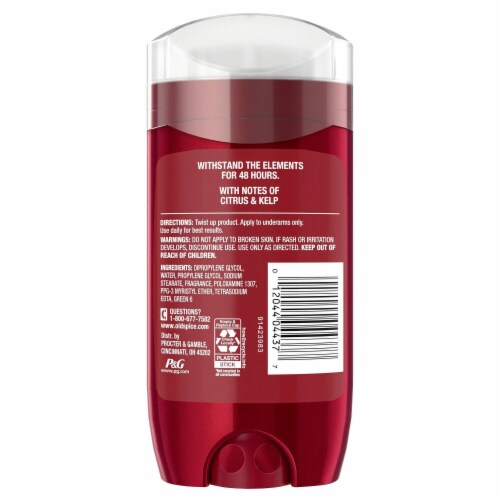 Old Spice Men's Aluminum Free Sea Spray with Blue Kelp Red Reserve Deodorant Perspective: back
