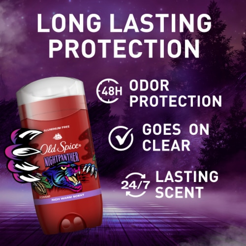 Old Spice Aluminum Free Wild Collection NightPanther 48 Hour Protection Deodorant Perspective: back