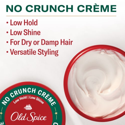 Old Spice Men's No Crunch Crème, Low Hold with Low Shine Perspective: back
