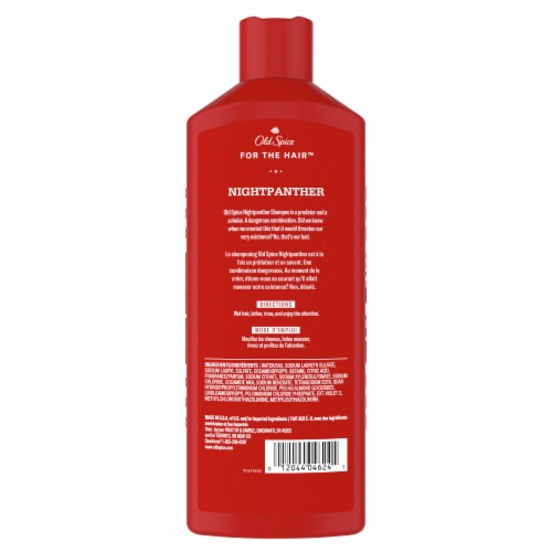 Old Spice Nightpanther Shampoo Perspective: back