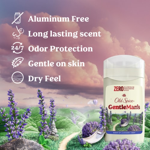 Old Spice GentleMan's Collection Aluminum-Free Deodorant Lavender and Mint 1-Pack Perspective: back
