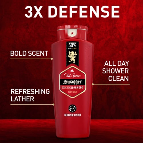 Old Spice Red Collection Body Wash Swagger Perspective: back