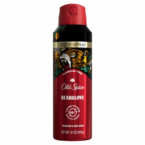Old Spice Wild Collection for Men Aluminum-Free Body Spray Bearglove Scent Perspective: back