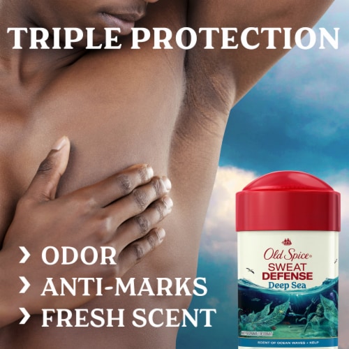 Old Spice Men's Antiperspirant & Deodorant Sweat Defense, Deep Sea Perspective: back