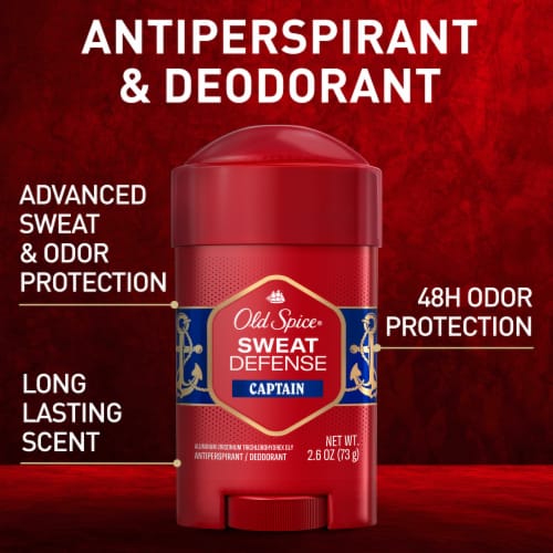 Old Spice Antiperspirant and Deodorant for men, Captain with Bergamot Scent, Soft Solid Perspective: back