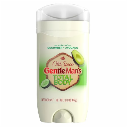 Old Spice GentleMan's Blend Aluminum Free Total Body Deodorant, Cucumber + Avocado Perspective: back