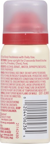 Old Spice® Men's Total Body Deodorant Spray Shea Nut + Vanilla Aluminum Free & Sensitive Perspective: back