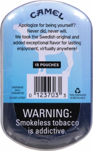 Camel Snus Frost Regular Pouches Perspective: back