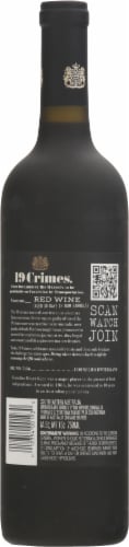 19 Crimes The Uprising South Eastern Australia Red Wine Perspective: back