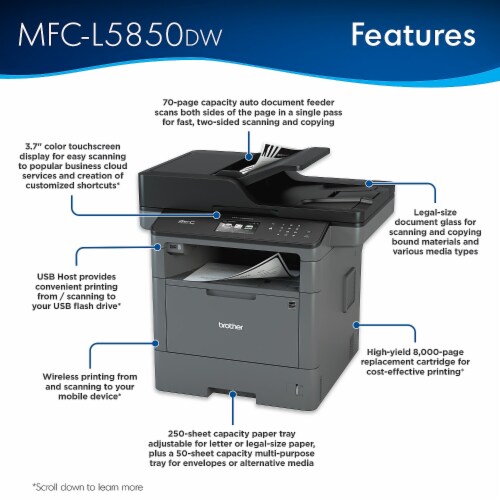 Brother MFCL5850DW USB Wireless 1897695, 1 Kroger
