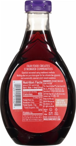Wholesome Sweeteners Organic Raw Blue Agave Perspective: back