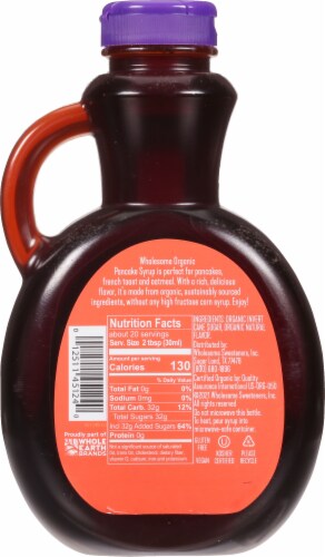 Wholesome™ Sweeteners Organic Pancake Syrup Perspective: back