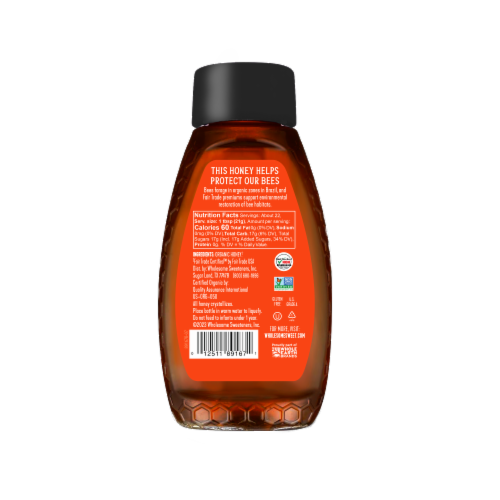 Wholesome™ Sweeteners Organic Pesticide Free Honey Perspective: back