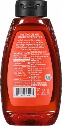 Wholesome™ Sweeteners Organic Honey Perspective: back