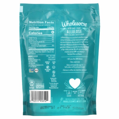 Wholesome™ Allulose Zero Calorie Sweetener Perspective: back