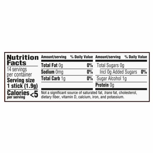 Trident Tropical Twist Sugar Free Gum Perspective: back