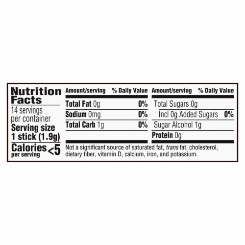 Trident Tropical Twist Sugar Free Gum Perspective: back