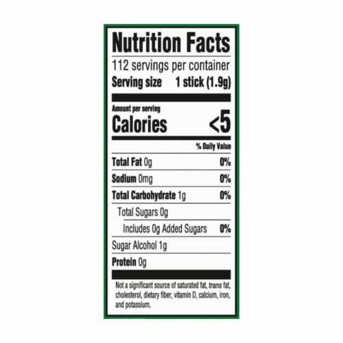 Trident Spearmint Sugar Free Gum Perspective: back