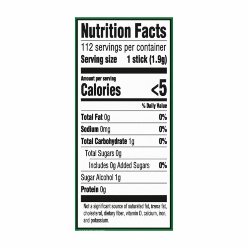 Trident Spearmint Sugar Free Gum Perspective: back