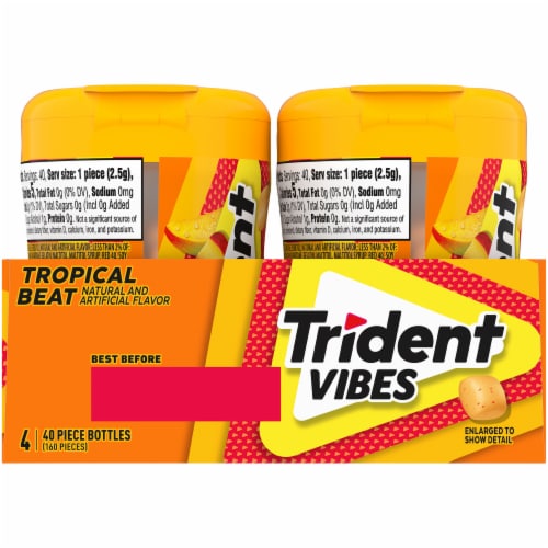 Trident Vibes Tropical Beat Gum Perspective: back