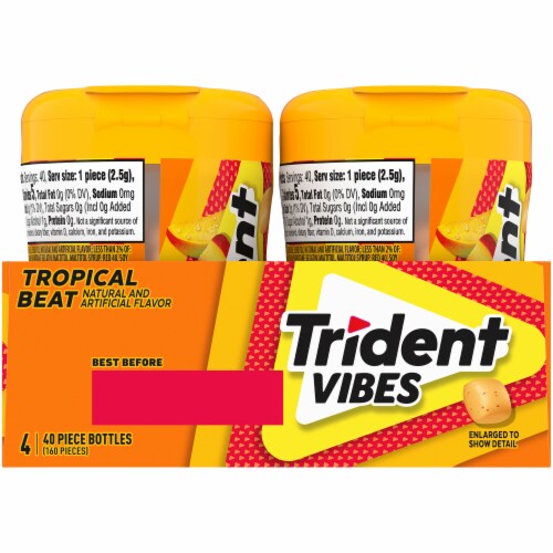 Trident Vibes Tropical Beat Gum Perspective: back