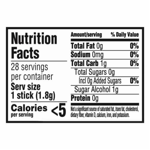 Trident Spearmint Sugar Free Gum Pocket Packs Perspective: back