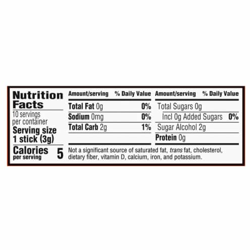 Trident Mega Tropical Twist Sugar Free Gum Perspective: back