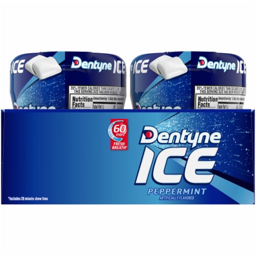Dentyne Ice Peppermint Sugar Free Gum Perspective: back