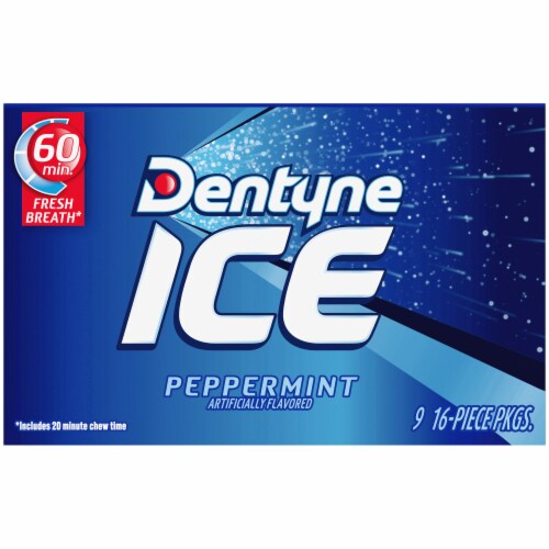 Dentyne Ice Peppermint Sugar Free Gum Perspective: back