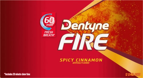 Dentyne Fire Spicy Cinnamon Sugar Free Gum Perspective: back
