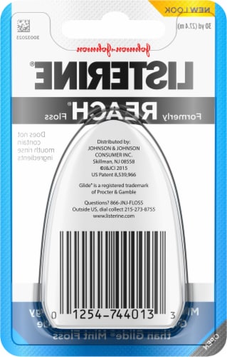 Listerine UltraClean Mint Floss Perspective: back