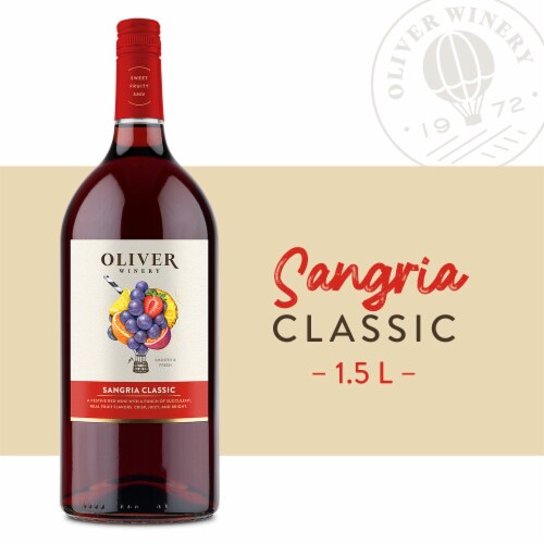 Oliver Winery Sangria Classic Wine Perspective: back