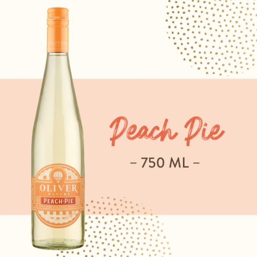 Oliver Winery Peach Pie Wine Perspective: back