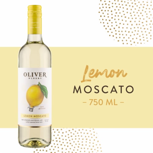 Oliver Vine Series Lemon Moscato Wine Perspective: back