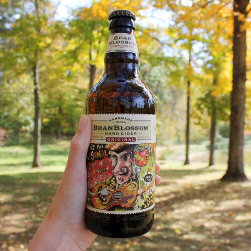 Oliver Winery Beanblossom Original Hard Cider Perspective: back