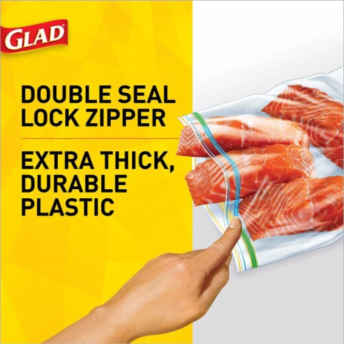 Glad Zipper Gallon Food Storage and Freezer Plastic Bags, 36 ct - Foods Co.