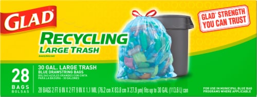 Kroger® Large Drawstring 30 Gallon Trash Bags, 50 ct - Baker's