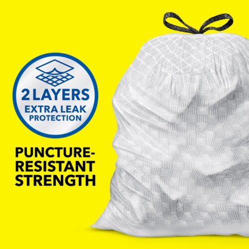 Glad ForceFlex with Febreze Gain Fresh Clean Scent Tall Kitchen Drawstring Trash Bags Perspective: back