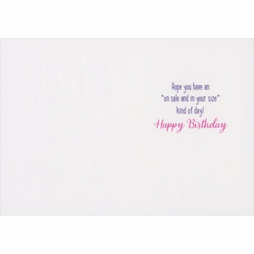 Avanti Stylized Shoe A-Press Birthday Card Perspective: back