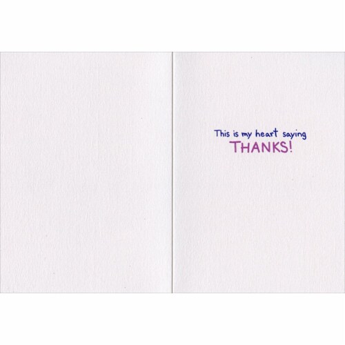 Avanti Big Bouquet A-Press Thank You Card Perspective: back